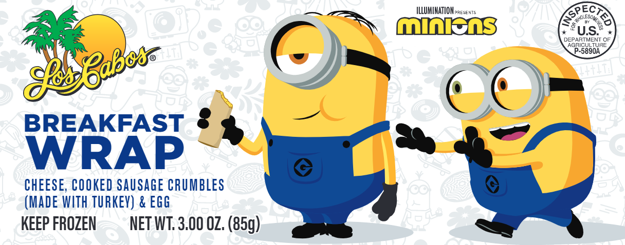 Cheese, Cooked Sausage Crumbles (Made with Turkey) & Egg Breakfast Wrap Image